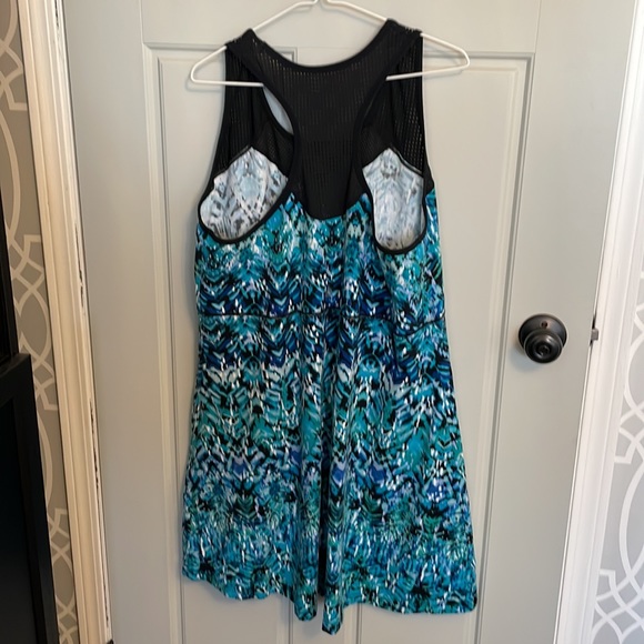 Blue / black athletic dress - Picture 2 of 5